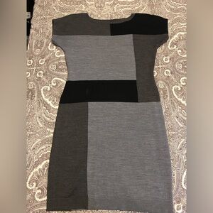 Limited, Color Block Sweater Dress, size Medium, Dolman